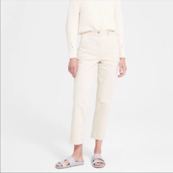 Everlane Pants - Everlane straight leg crop pants stone short